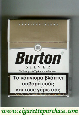 Burton Silver cigarettes American Blend Greece Germany